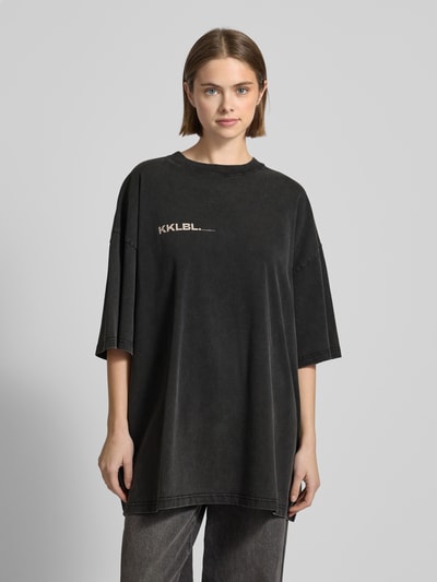 Karo Kauer Oversized T-Shirt mit Label-Print Black 4