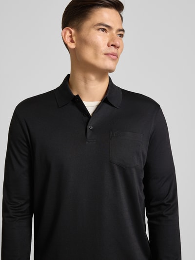 bugatti Koszulka polo z wyhaftowanym logo Czarny 3