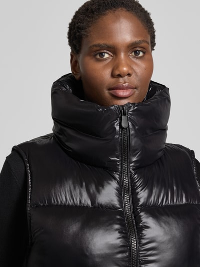 SAVE THE DUCK Bodywarmer met opstaande kraag, model 'AMA' Zwart - 3