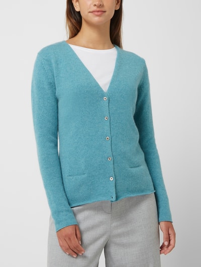 (The Mercer) N.Y. Cardigan van kasjmier  Oceaanblauw - 4