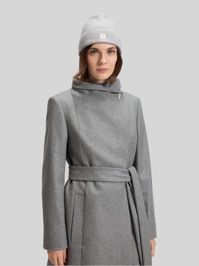 BOSS Beanie van een mix van wol en kasjmier, model 'LEAH' Middengrijs - 1