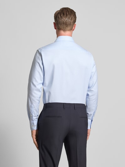 ETERNA Modern fit zakelijk overhemd met knoopsluiting Bleu - 5