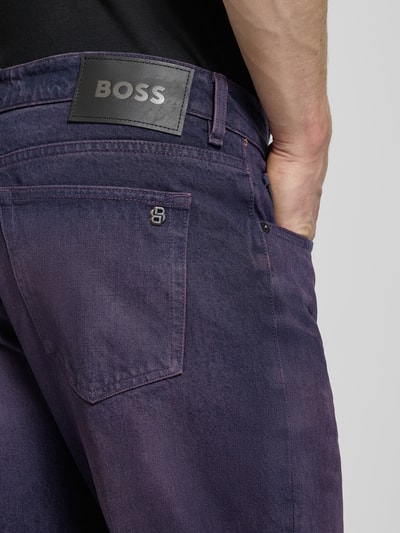 BOSS Orange Slim Fit Jeans im 5-Pocket-Design Modell 'Troy' Purple 3