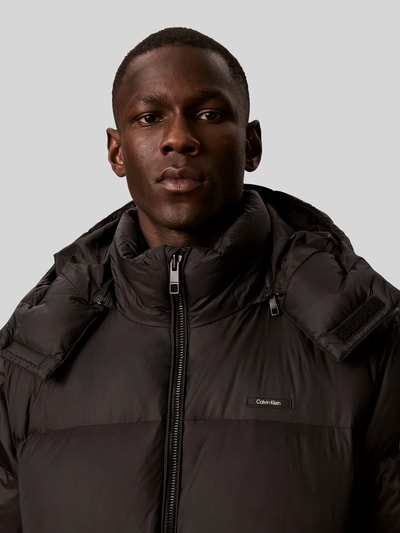 CK Calvin Klein Regular Fit Daunenjacke mit abnehmbarer Kapuze Black 3