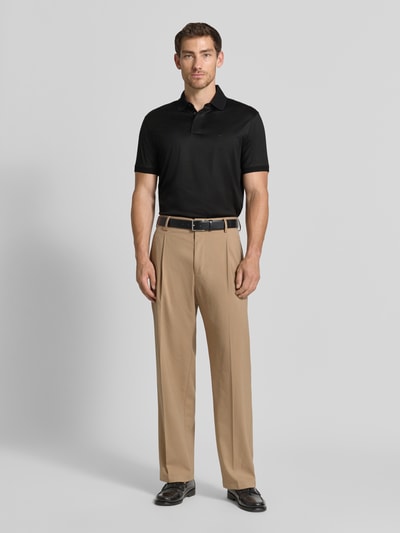 Emporio Armani Slim Fit Poloshirt mit Logo-Stitching Black 1