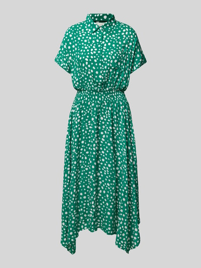 Apricot Sukienka koszulowa z wiskozy ze wzorem na całej powierzchni Zielony 2