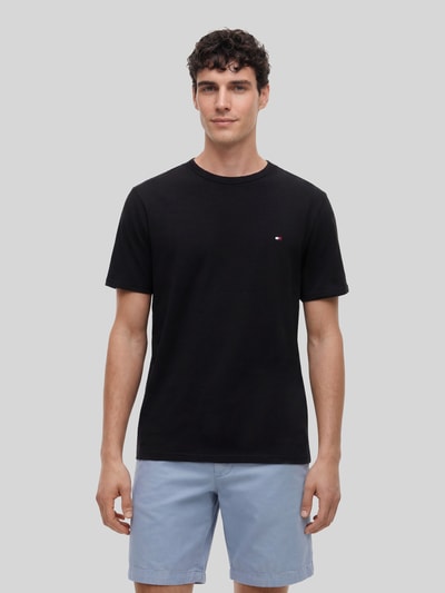 Tommy Hilfiger Regular Fit T-Shirt aus reiner Baumwolle Black 4
