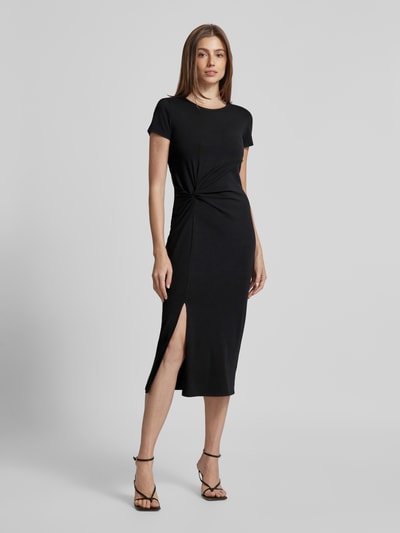 Lauren Ralph Lauren Midi-jurk met knoopdetail, model 'SYPORAH' Zwart - 1