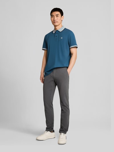 Tom Tailor Regular Fit Poloshirt aus reiner Baumwolle Petrol 1