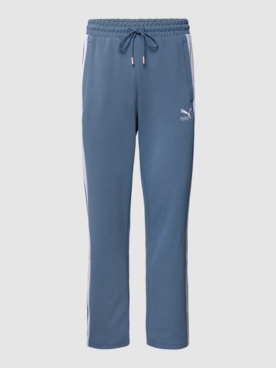 PUMA PERFORMANCE Sweatpants mit Label-Stitching Modell 'Track' Rauchblau 2