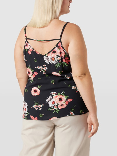 ONLY CARMAKOMA PLUS SIZE Top mit floralem Allover-Muster Black 5