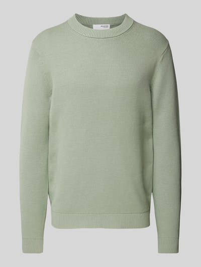 SELECTED HOMME Gebreide pullover met ribboorden, model 'DANE' Lichtgroen - 2