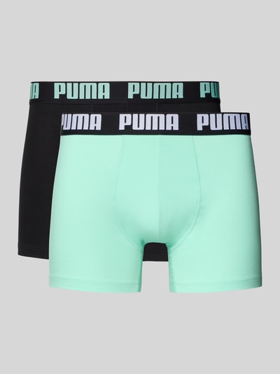 PUMA Bokserki z mieszanki bawełny, pakowane po 2 szt. Miętowy 1