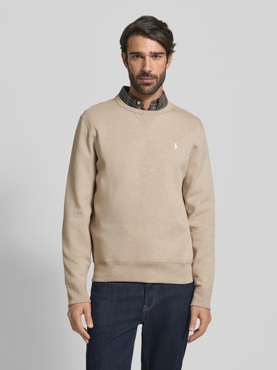 Polo Ralph Lauren Sweatshirt met labelstitching Zand gemêleerd - 4