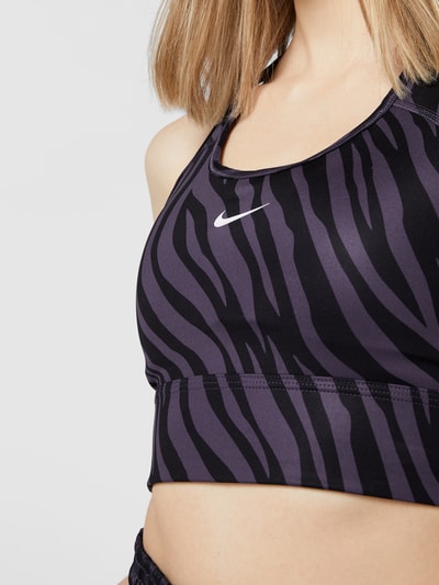 NIKE TRAINING Bustier mit Racerback Aubergine 3