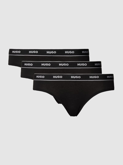 HUGO Slip met labelprint in een set van 3 stuks Zwart - 2