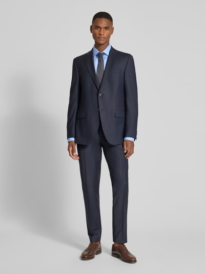 Jake*s Slim Fit Business-Hemd mit Knopfleiste Bleu 1
