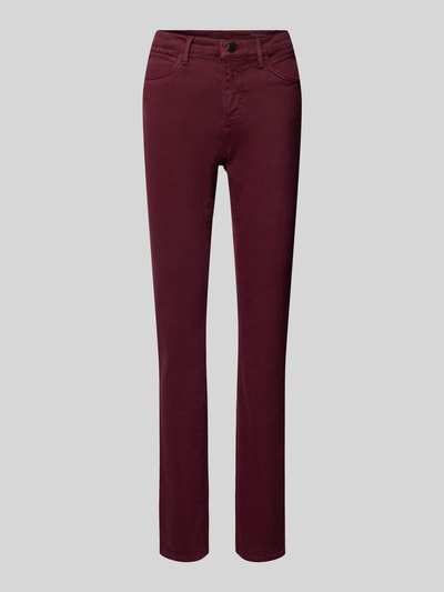 Brax Slim Fit Jeans mit Gürtelschlaufen Modell 'Style.Mary Thermo' Aubergine 2