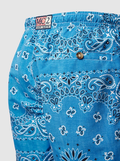 MC2 Saint Barth Badehose mit Allover-Print Modell 'CAPRESE' Jeansblau 2