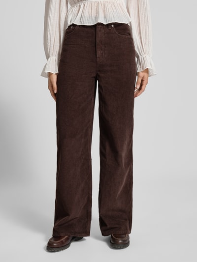 Tommy Jeans Wide Leg Cordhose aus reiner Baumwolle Dunkelbraun 4