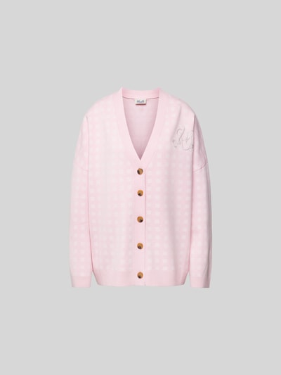 BAUM & PFERDGARTEN Oversized Strickjacke mit V-Ausschnitt Pink 2