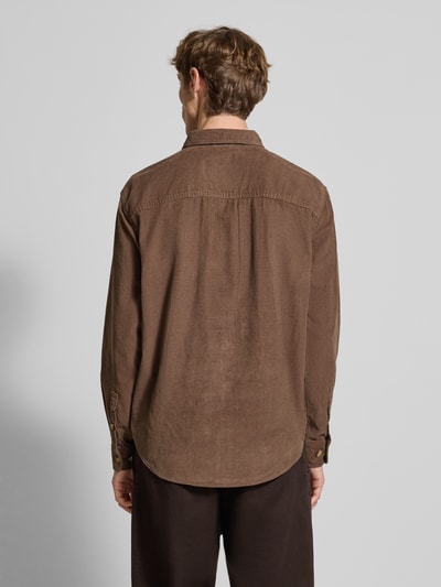 Only & Sons Koszula casualowa o luźnym kroju z czystej bawełny model ‘ALP’ Jasnobrązowy 5