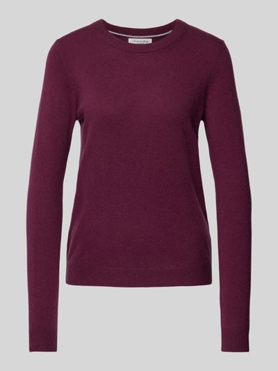 Christian Berg Woman Gebreide pullover met structuurmotief Bordeaux - 2