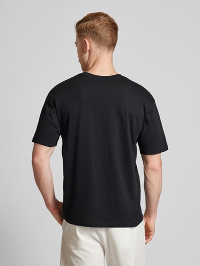 MCNEAL T-shirt met motiefprint, model 'PAXTON' Zwart - 5