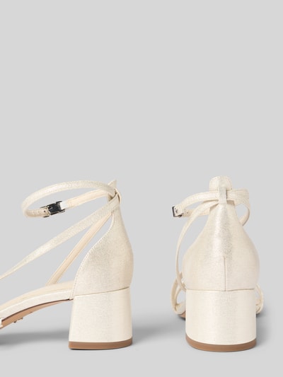 Tamaris Sandały na słupku z efektem błyszczącym Metaliczny beżowy 2