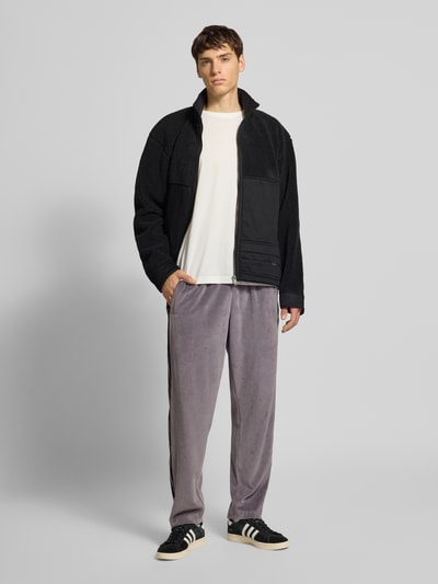 adidas Originals Fleecejacke mit Logo-Stitching Black 1