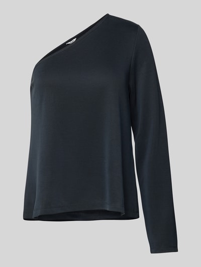 mbyM Longsleeve mit One-Shoulder-Träger Modell 'June' Black 2