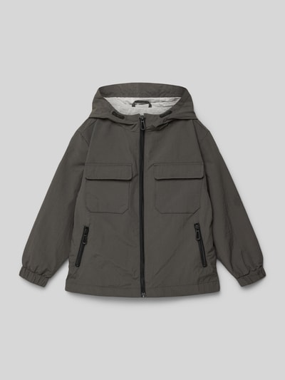 Mango Jacke mit Kapuze Modell 'lucas' Mittelgrau 1