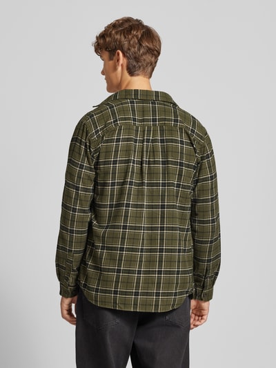 Jack & Jones Regular fit vrijetijdsoverhemd met kentkraag, model 'JAMES' Olijfgroen - 5