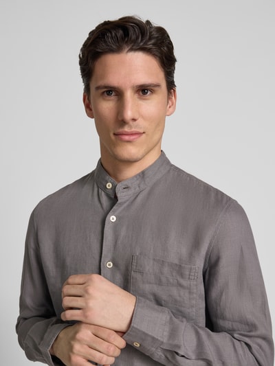 Marc O'Polo Regular Fit Freizeithemd aus reinem Leinen Graphit 3