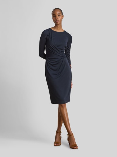 Lauren Ralph Lauren Figurbetontes Etuikleid mit Knoten-Detail Marine 4