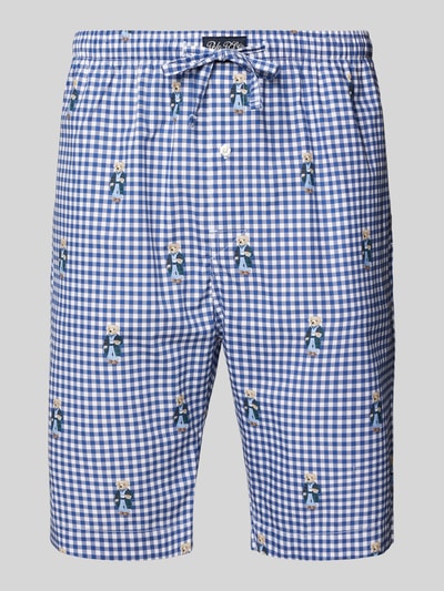 Polo Ralph Lauren Underwear Loose Fit Pyjamashorts mit Knopfverschluss Blau 1