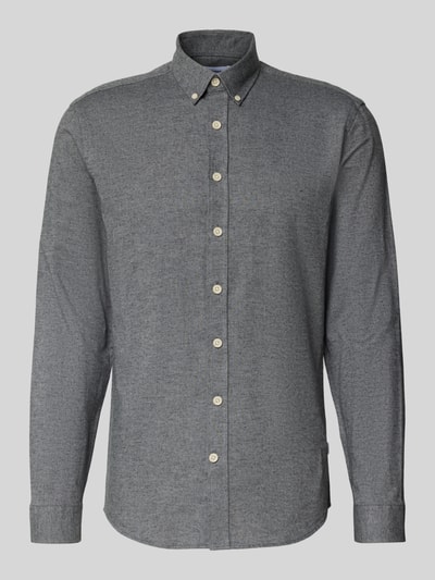 Lindbergh Vrijetijdsoverhemd met button-downkraag Middengrijs - 2