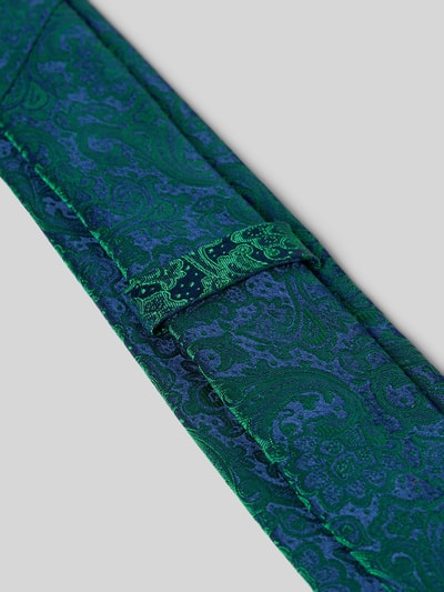 MONTI Seidenkrawatte mit Paisley-Muster Gruen 3