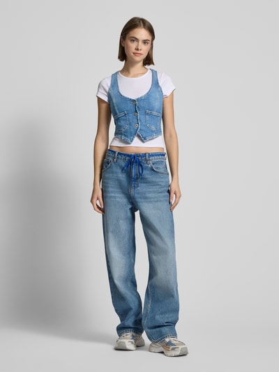 Hugo Blue Jeansweste mit Knopfleiste Modell 'Gardenia' Jeansblau 1