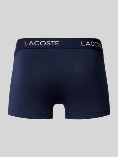 Lacoste Trunks mit Label-Bund im 3er-Pack Dunkelblau 3