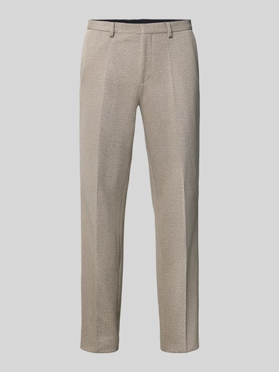 HUGO Super Slim Fit Anzughose mit Viskose-Anteil Modell 'Hesten263X-H' Beige 2