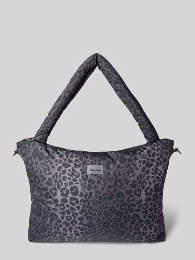 STUDIO NOOS Torebka z naszywką z logo model ‘Antra’ Antracytowy 2