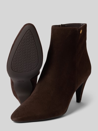 MICHAEL Michael Kors Stiefelette aus Rindsvelours mit Logo-Detail Dunkelbraun 4