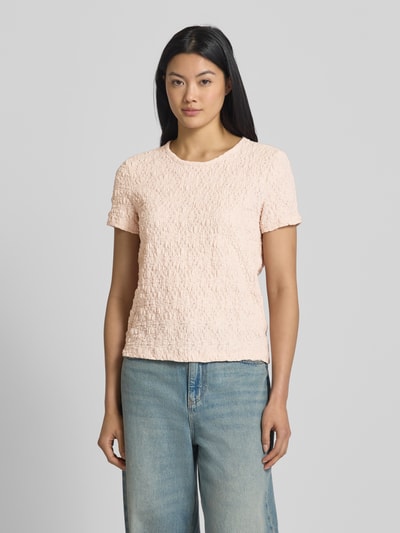 Jake*s Casual T-Shirt mit Rundhalsausschnitt Rosa 4