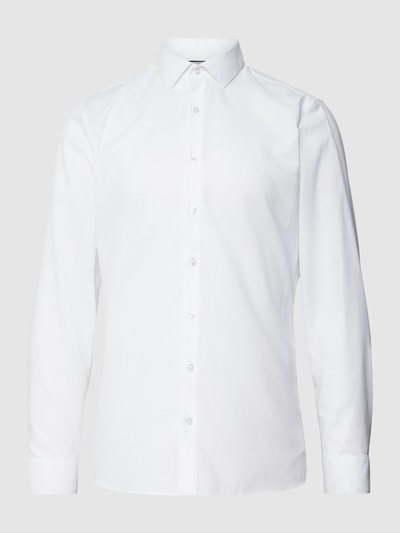 OLYMP Level Five Koszula biznesowa o kroju slim fit z diagonalu  Biały 2