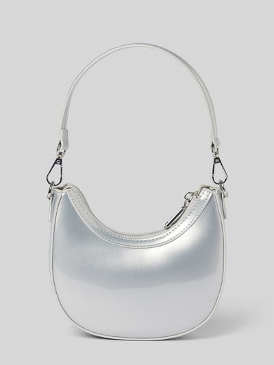 VALENTINO BAGS Handtas met labelapplicatie, model 'GERANIUM' Zilver - 3