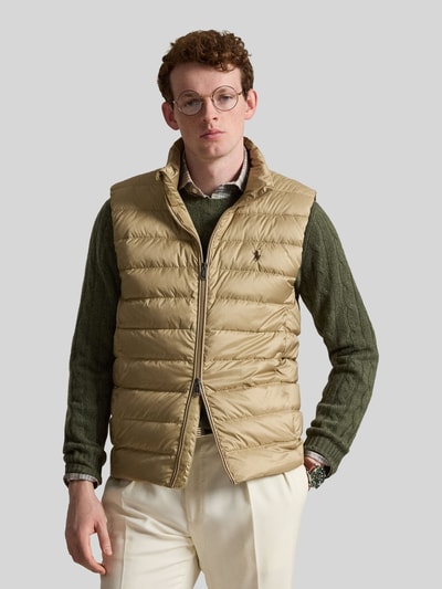 Polo Ralph Lauren Regular Fit Weste mit Logo-Stitching Khaki 4
