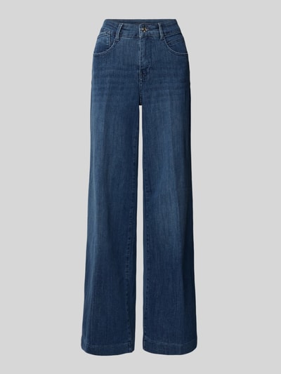 MAC Jeans met wijde pijpen, model 'Palazzo' Blauw - 2