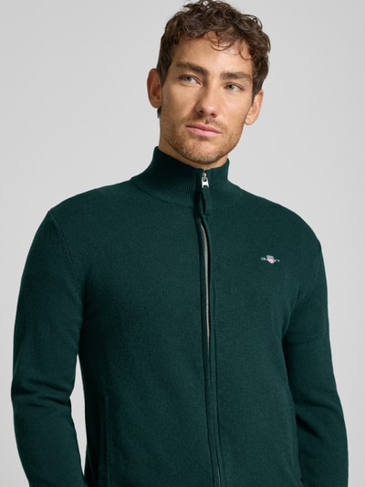 Gant Strickjacke mit Reißverschluss Dunkelgruen 3
