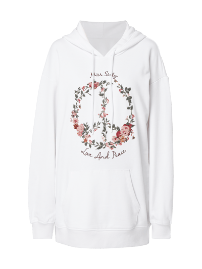 MISS SIXTY Bluza z kapturem i wyhaftowanym logo  Biały 2